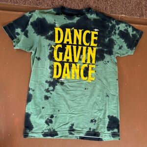 Dance Gavin Dance Green & Black Tie-Dye Band Tee- Small